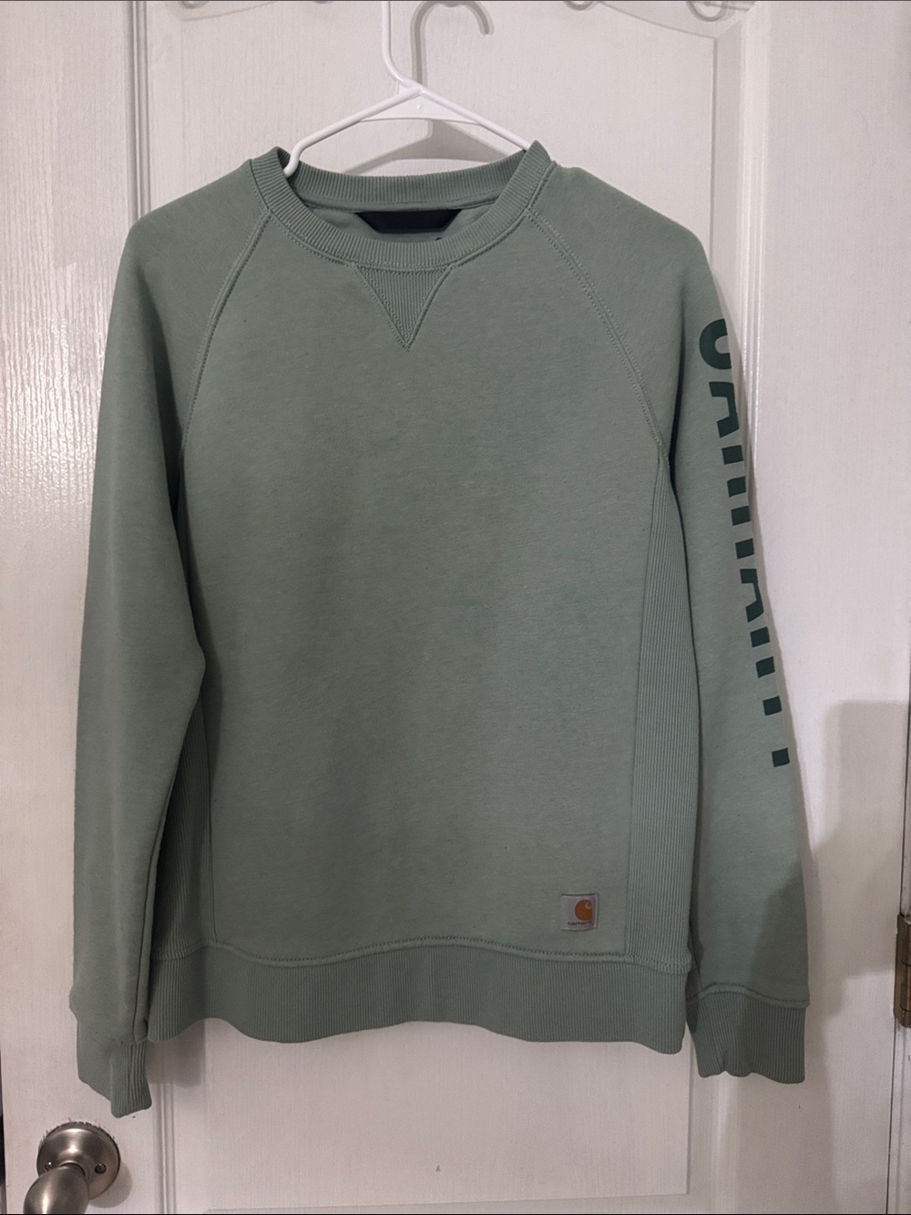 Carhartt Men’s Crewneck Sweatshirt in Sage Green